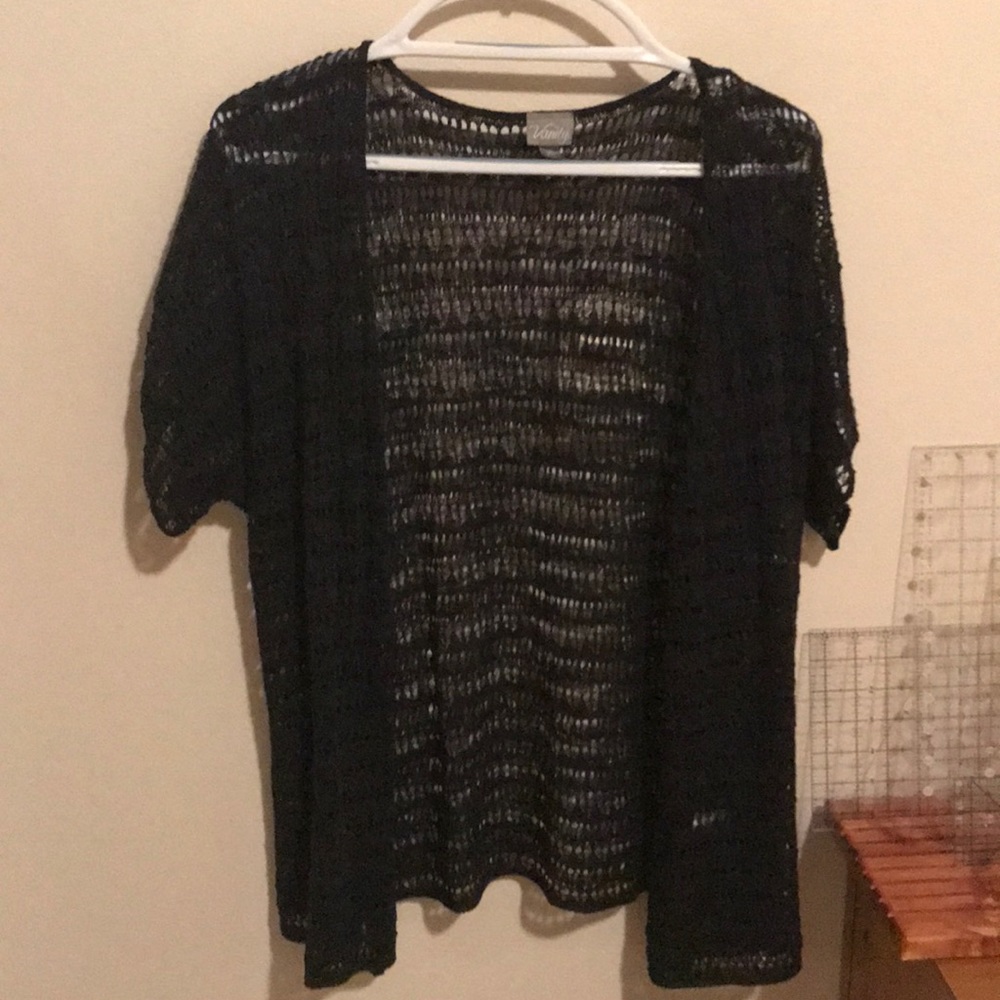Black cardigan